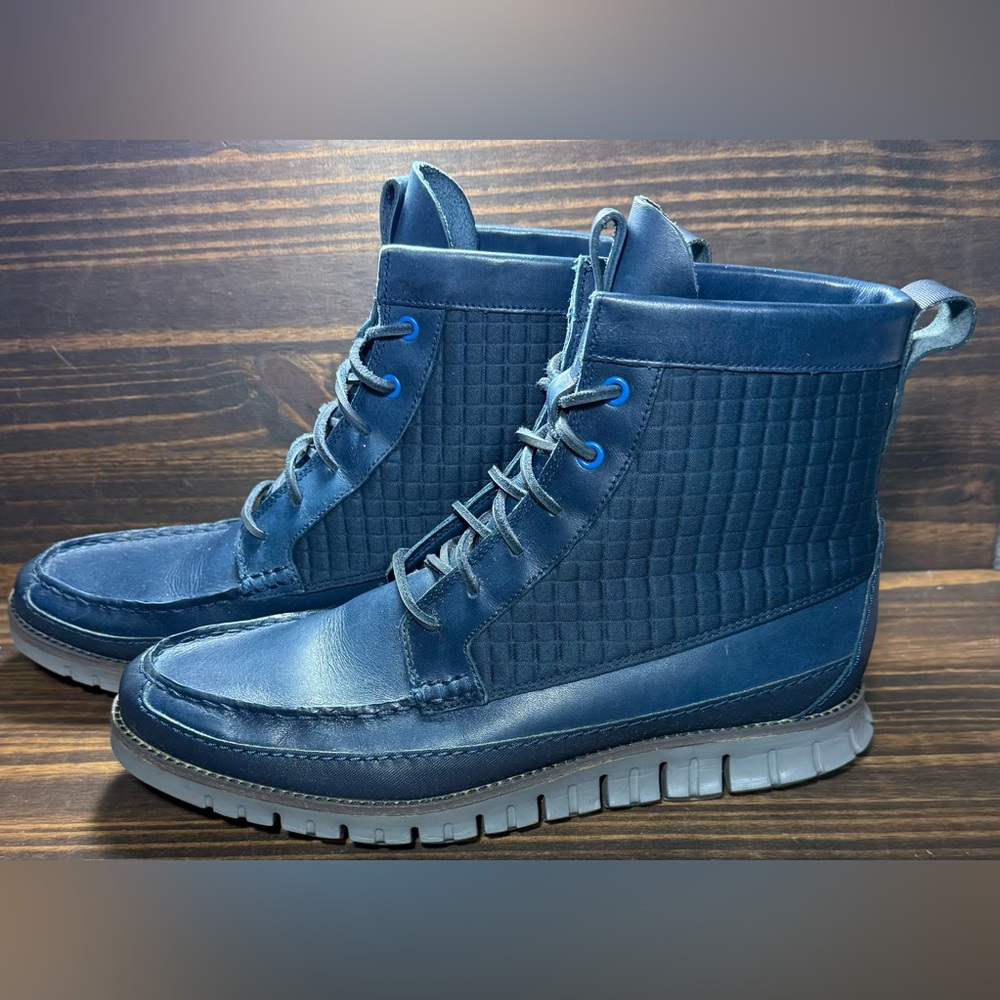 Cole Haan Outdoor Boots Men’s Size 10 M Shoes Blue Grey Athletic High Top Sneake
